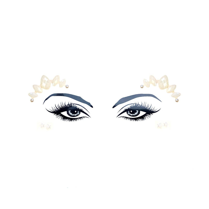 Snow White Pixie Crystal Face Jewels: WHI / O/S | WILD FLIER GIFTS AND APPAREL