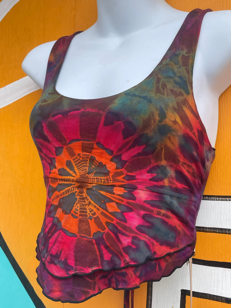 Boheme Tie-Dye Crop Top (TH-1477): One Size | WILD FLIER GIFTS AND APPAREL