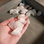Rose Quartz Tumbled Stones Semi Polished 1 Pound: Medium approx. 45 pieces | WILD FLIER GIFTS AND APPAREL