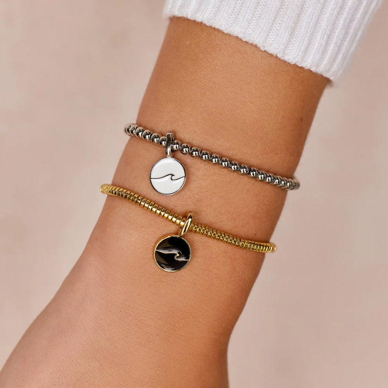 Pura Vida Harper Wave Charm - Gold