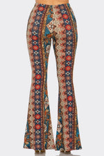 Boho Floral Printed Flared Pants | WILD FLIER GIFTS AND APPAREL