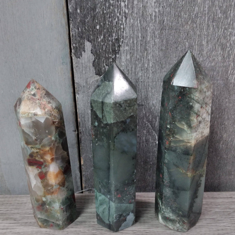 Gemstone Obelisk 3 to 4 oz: African Bloodstone | WILD FLIER GIFTS AND APPAREL