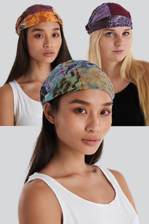 Mixed Patch Headwraps (HB-59): One Size | WILD FLIER GIFTS AND APPAREL