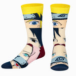 Odd Sox Naruto Faces Mash Up - Mens Crew Straight