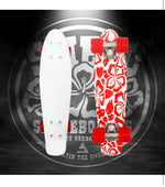 Aloha Swell 22” Cruiser Skateboard Complete-White/Red