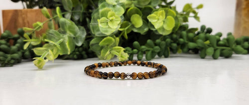 Yellow Tiger Eye Stretchable Bracelet 4MM Beads-7.5" Long | WILD FLIER GIFTS AND APPAREL