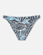 Salty Crew Rattan Palms Reversible Midi Bikini Bottom - Fin Blue | WILD FLIER GIFTS AND APPAREL