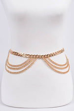 Symmetric Chain Belt: Gold | WILD FLIER GIFTS AND APPAREL