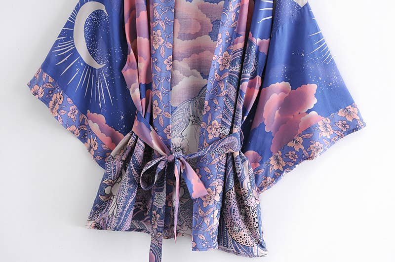Bohemian Moon Kimono - Small Size | WILD FLIER GIFTS AND APPAREL