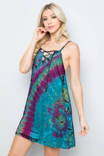 Tie-Dye Short Dress : Assorted (Available Sizes) / One Size