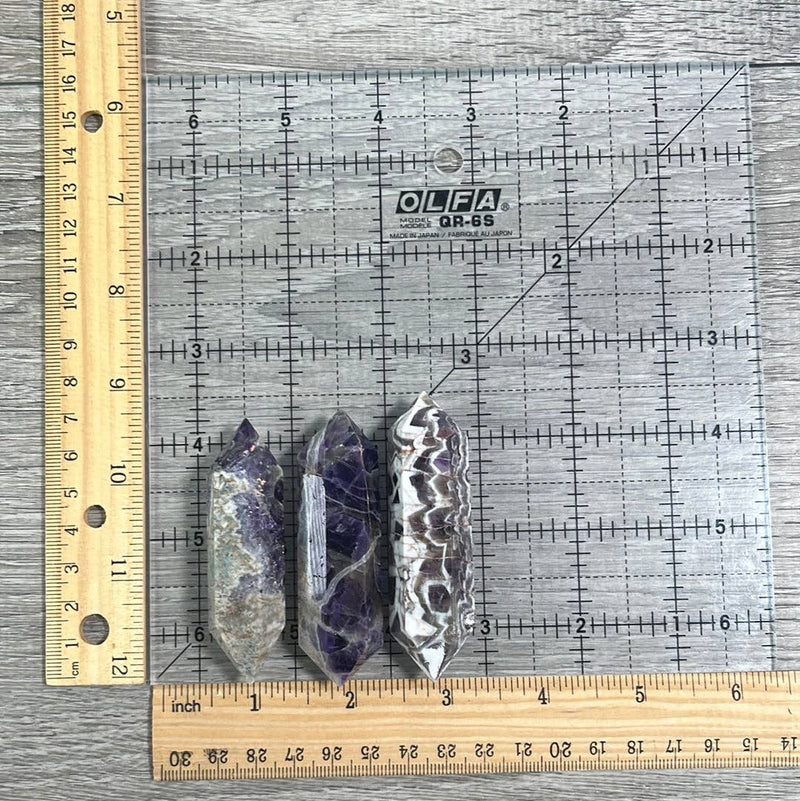 Amethyst Double Terminated Obelisk - Crystal Point : 1-2 oz | WILD FLIER GIFTS AND APPAREL