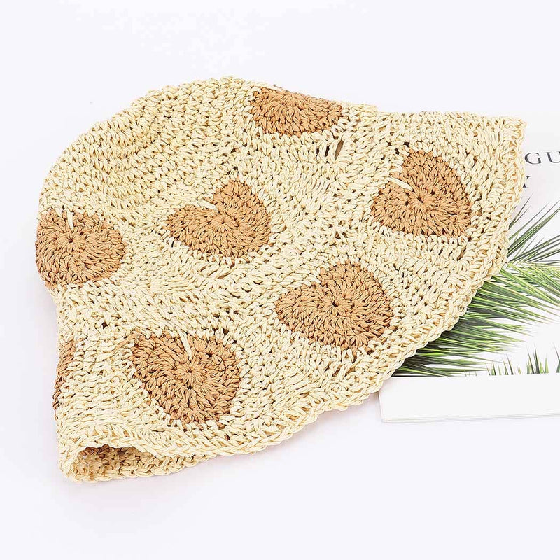 I Heart Summer Handmade Faux Straw Hat