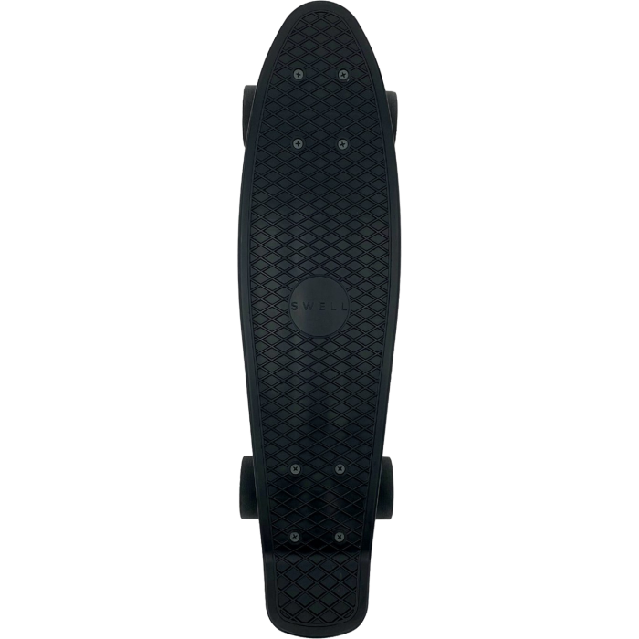 Black Sand Swell 22” Cruiser Skateboard Complete-Black