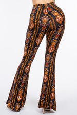 Boho Venus Baroque Print Flared Pants