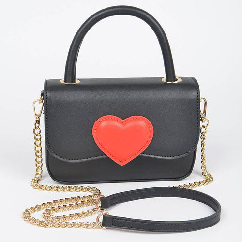 Enamel Top Handle Bag: Black | WILD FLIER GIFTS AND APPAREL