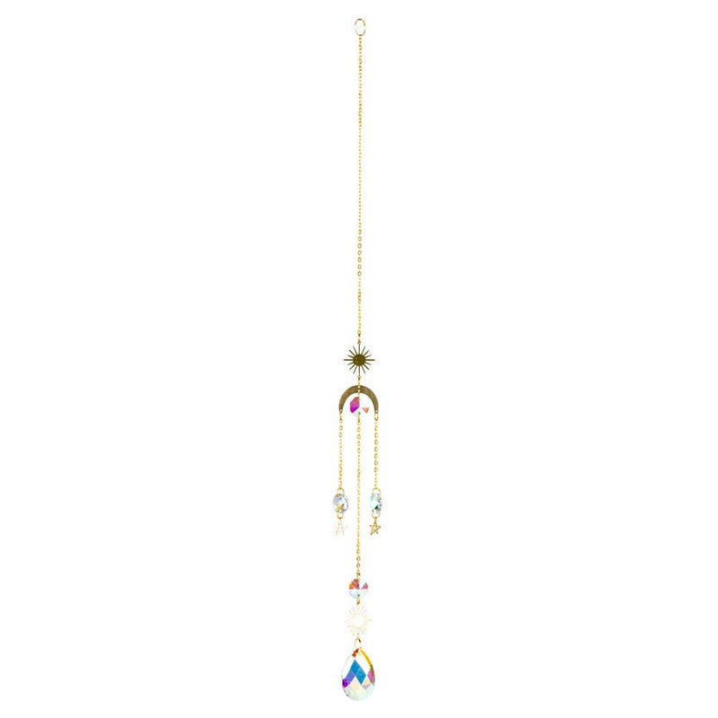 Sun & Moon Crystal Suncatcher