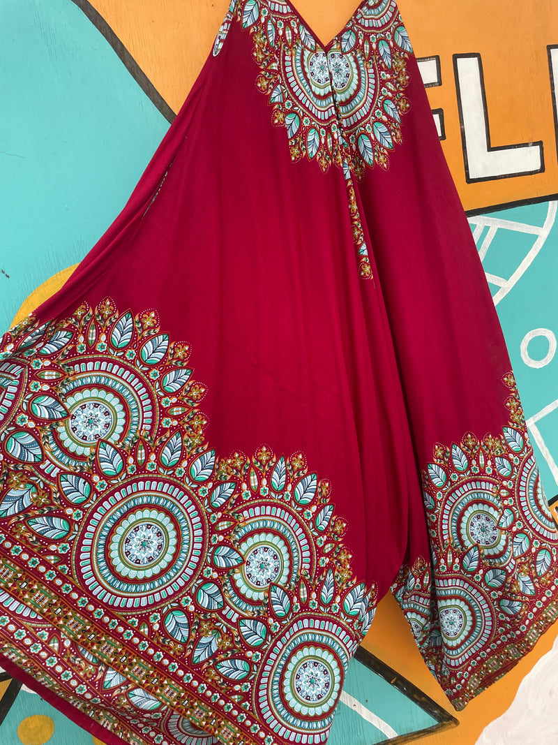 Flower Child Harem Jumpsuit : One Size | WILD FLIER GIFTS AND APPAREL
