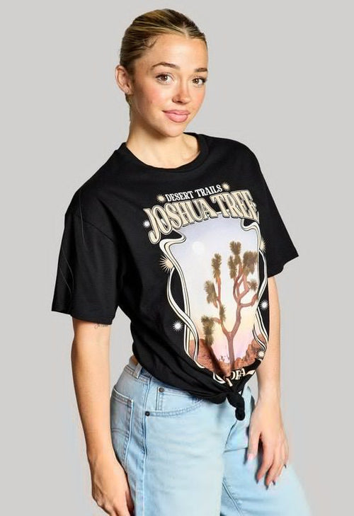 Joshua Tree Desert Trails Print Tee | WILD FLIER GIFTS AND APPAREL