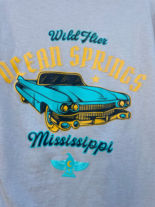 Mustang Sally Wild Flier Logo T-Shirt - Sand | WILD FLIER GIFTS AND APPAREL