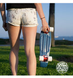 Oceans Swell 22” Cruiser Skateboard Complete-Red, Blue, and White | WILD FLIER GIFTS AND APPAREL