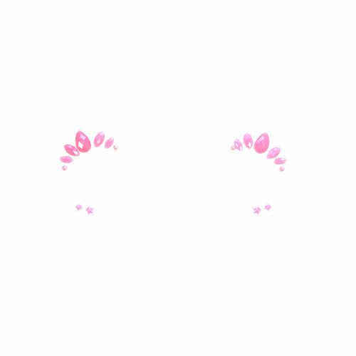 Baby Pink Pixie Crystal  Face Jewels: Pink / O/S | WILD FLIER GIFTS AND APPAREL