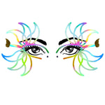 Rainbow Petal Glow Holographic Face Sticker: Holographic / O/S | WILD FLIER GIFTS AND APPAREL