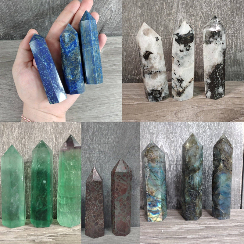 Gemstone Obelisk 3 to 4 oz: Lepidolite | WILD FLIER GIFTS AND APPAREL