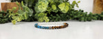 WEIGHT LOSS-Blue Apatite/Tiger Eye/Clear Qrtz Bracelet 4MM