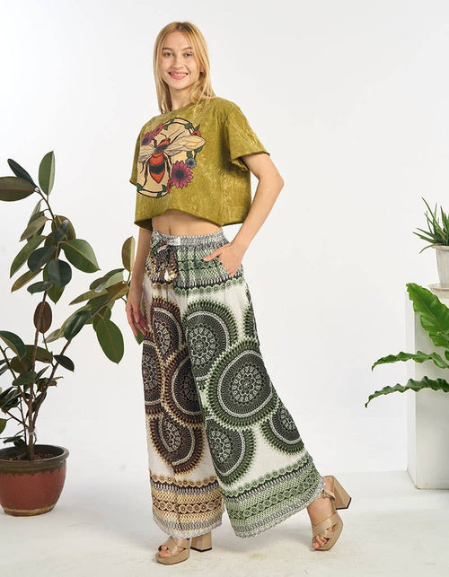 Floral Print Wide Leg Pant(TH-1995): One Size | WILD FLIER GIFTS AND APPAREL