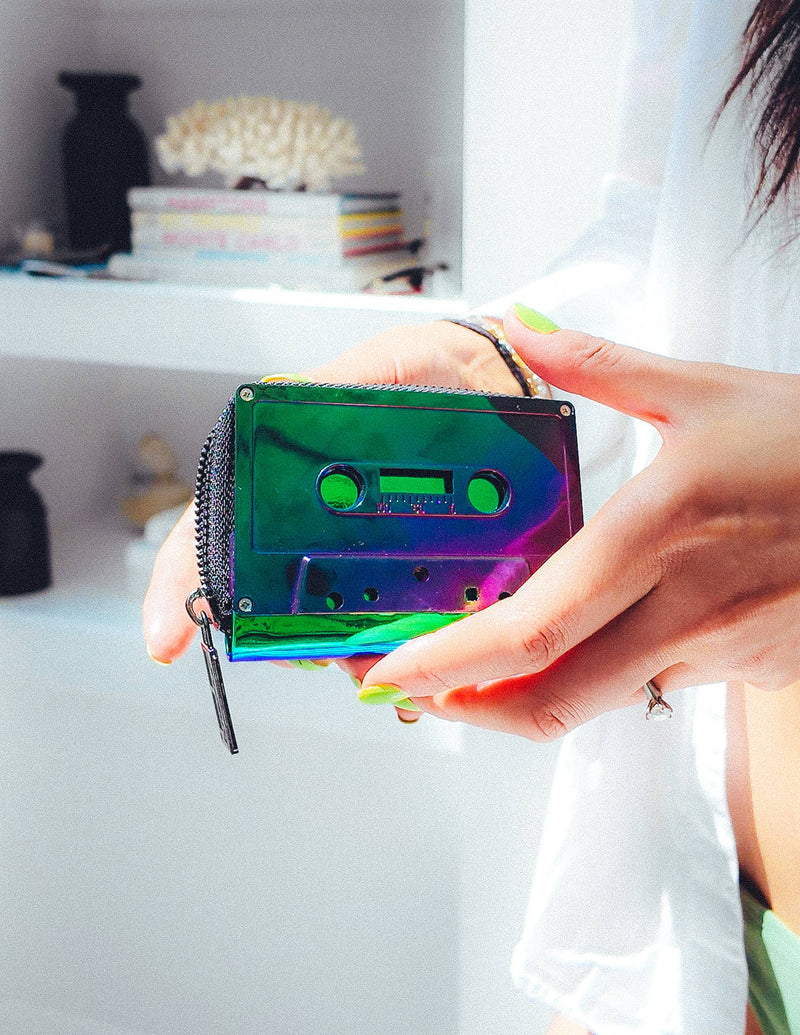 Fydelity Retro Cassette Mixtape Wallet | Electro Black