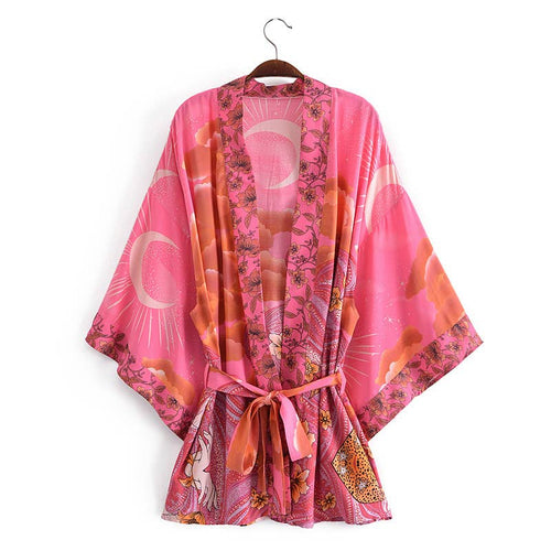 Bohemian Moon Kimono - Small Size | WILD FLIER GIFTS AND APPAREL