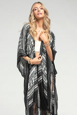 Sophisticated Tribal Print Kimono