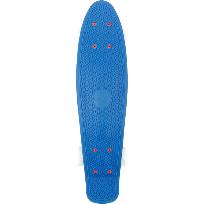 Oceans Swell 22” Cruiser Skateboard Complete-Red, Blue, and White | WILD FLIER GIFTS AND APPAREL