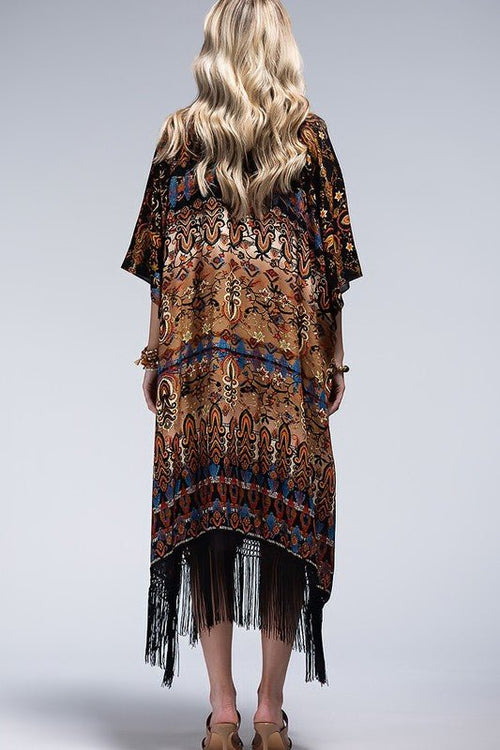 Annecy Fringe Kimono | WILD FLIER GIFTS AND APPAREL