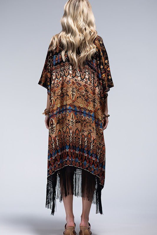 Annecy Fringe Kimono | WILD FLIER GIFTS AND APPAREL