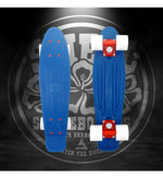 Oceans Swell 22” Cruiser Skateboard Complete-Red, Blue, and White | WILD FLIER GIFTS AND APPAREL