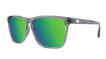 Knockaround Clear Grey / Green Moonshine Fast Lanes Sport Unisex Polarized Sunglasses | WILD FLIER GIFTS AND APPAREL