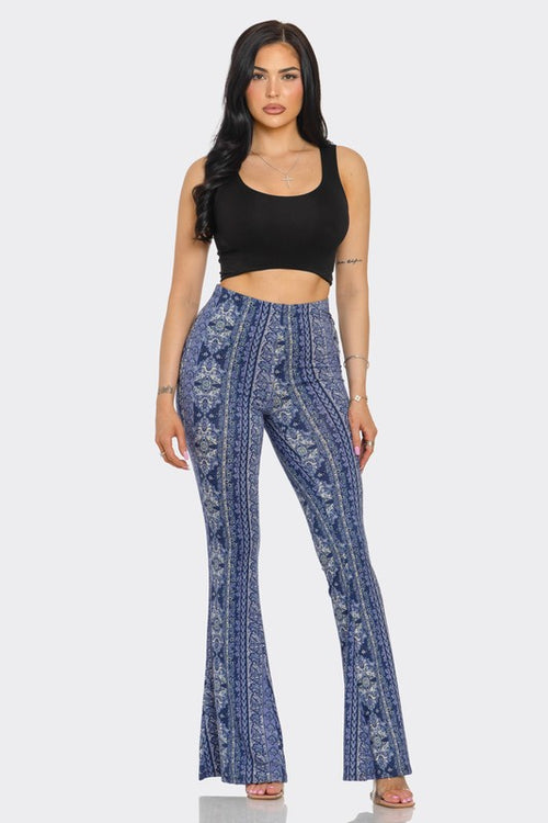 Blue Dream Boho Flared Pants | WILD FLIER GIFTS AND APPAREL