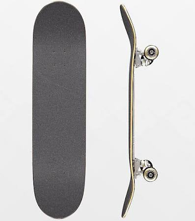 Blueprint Home Heart 8.12” Black & Gold Skateboard Complete | WILD FLIER GIFTS AND APPAREL