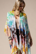 Painted Multicolored Kimono | WILD FLIER GIFTS AND APPAREL
