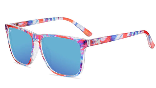 Knockaround Live Free or Tie-Dye Fast Lanes Unisex Polarized Sunglasses | WILD FLIER GIFTS AND APPAREL