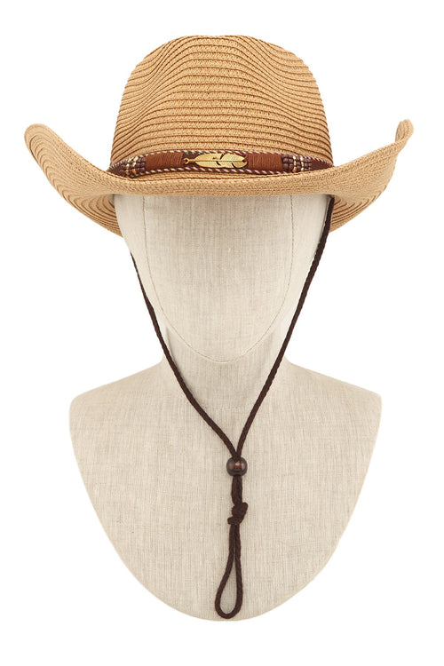 Wings Charm Cowboy Fedoras With Strap