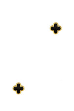 Metal Mini Clover Stud Earrings