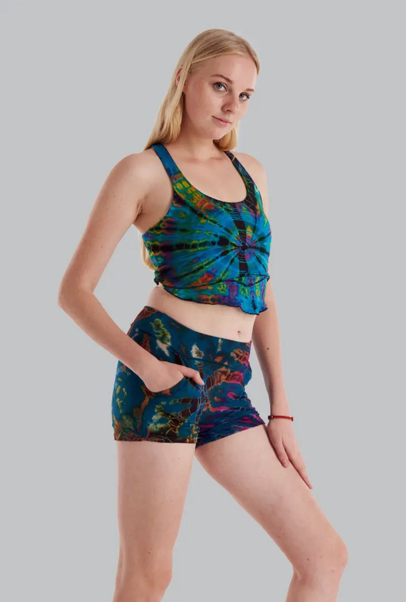 Boheme Tie-Dye Crop Top (TH-1477): One Size | WILD FLIER GIFTS AND APPAREL