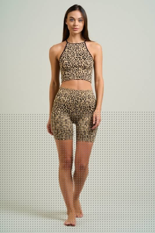 Leopard Print Biker Shorts | WILD FLIER GIFTS AND APPAREL