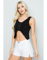 Kathmandu Imports Black Crop Tank Top