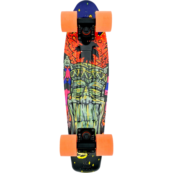 Tiki Volcano Swell 22” Cruiser Complete Skateboard | WILD FLIER GIFTS AND APPAREL