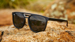 Knockaround Black on Black Brightsides Unisex Polarized Sunglasses | WILD FLIER GIFTS AND APPAREL