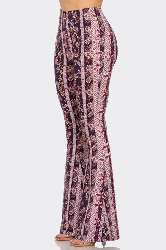 Purple Mosaic Flared Pant | WILD FLIER GIFTS AND APPAREL