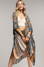 Artemis Vintage Inspired Paisley Kimono | WILD FLIER GIFTS AND APPAREL